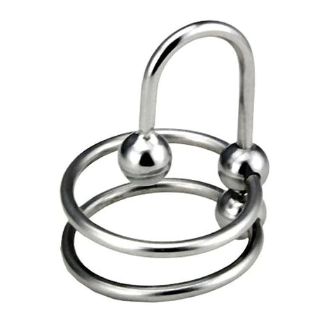 Double Ring Balled Penis Plug By Bdstyle - Penis Plugs