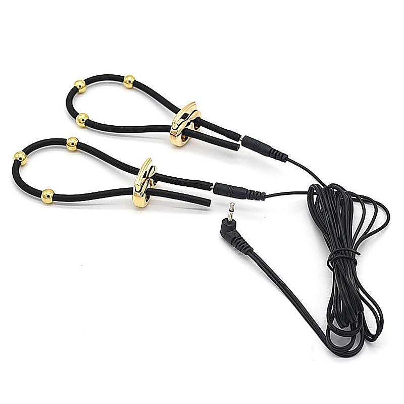 Cock Ball And Frenulum Electrostimulator Ties By Bdstyle - Electro Sex