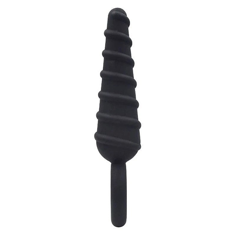 Metal O-Ring Spiral Silicone Anal Plug By Bdstyle - Butt Plugs