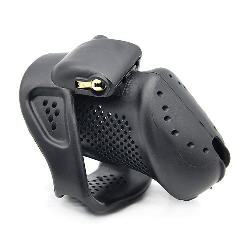Stoma PVC Cock Cage Small by BDStyle - Male Chastity