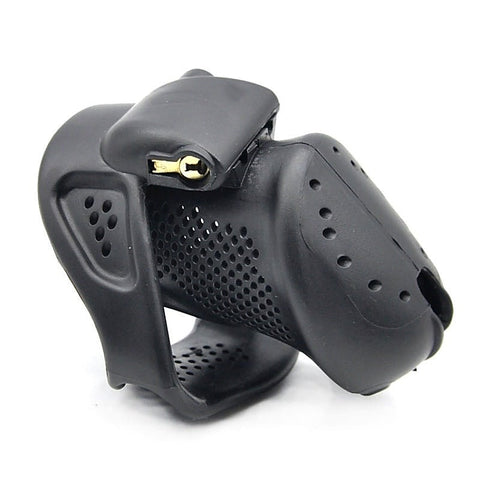 Stoma PVC Cock Cage Small by BDStyle - Male Chastity