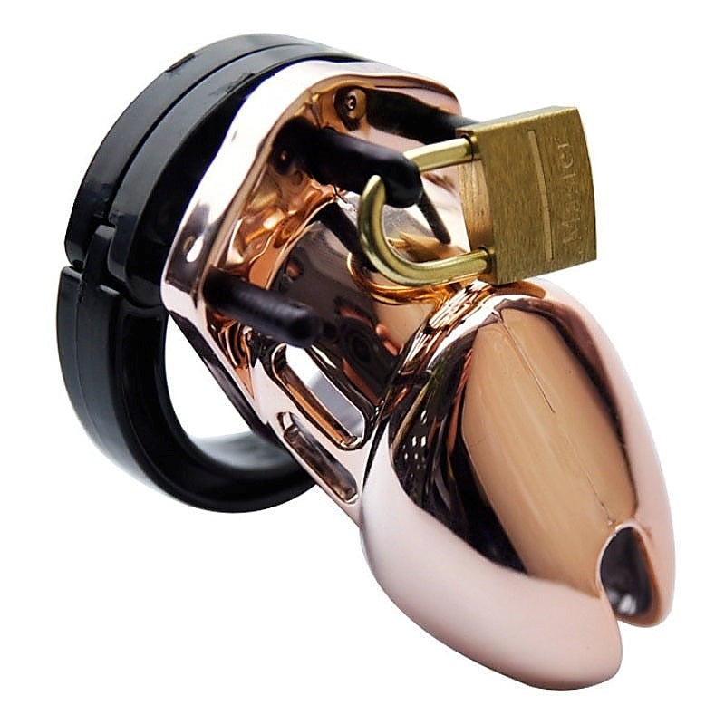 Premium Rose Gold Chastity Cage By Bdstyle - Male Chastity