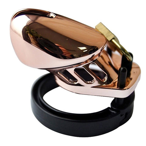 Premium Rose Gold Chastity Cage By Bdstyle - Male Chastity