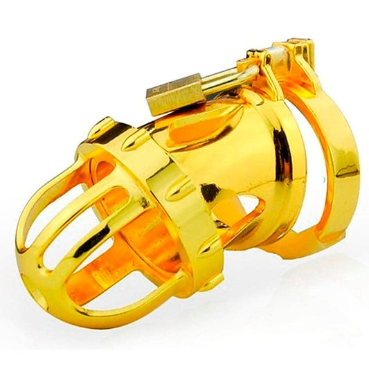 Gold-Plated Chastity Restraint By Bdstyle - Male Chastity