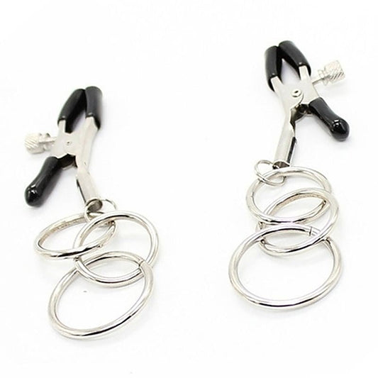 Nipple Clamps with 3 Ring - Breast and Nipple Toys
