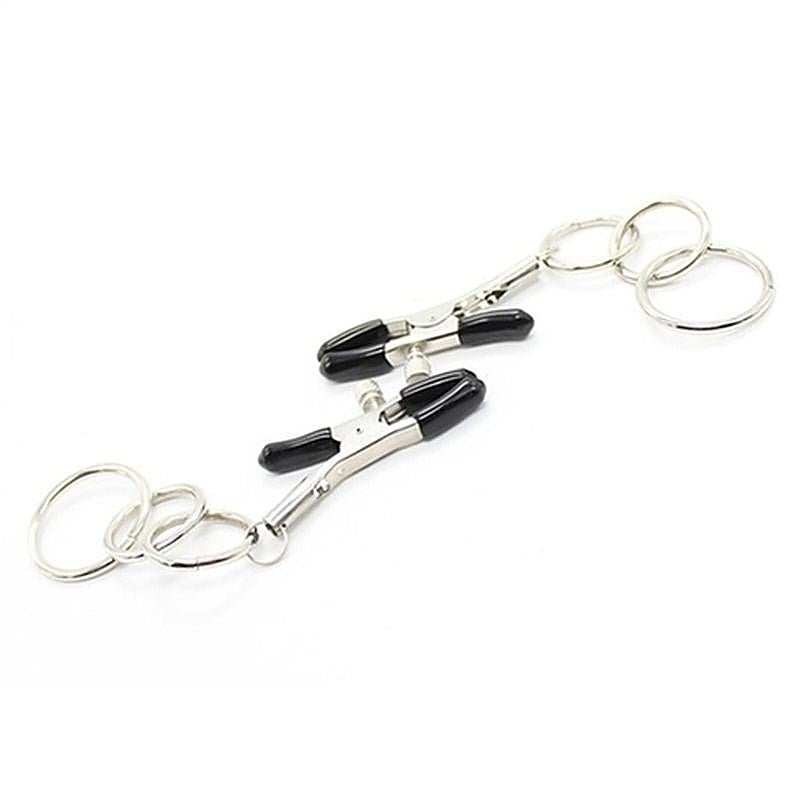 Nipple Clamps with 3 Ring by BDStyle - Breast and Nipple Toys
