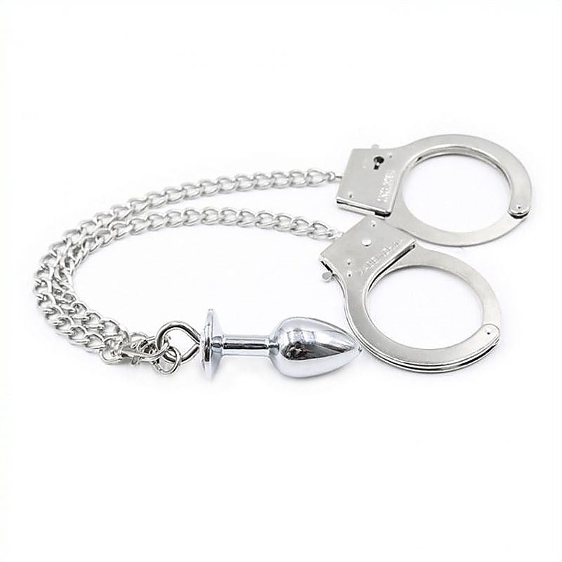 Bondage Bliss Cuffs And Butt Plug Set By Bdstyle - Cuffs and Restraints