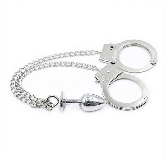 Bondage Bliss Cuffs And Butt Plug Set By Bdstyle - Cuffs and Restraints