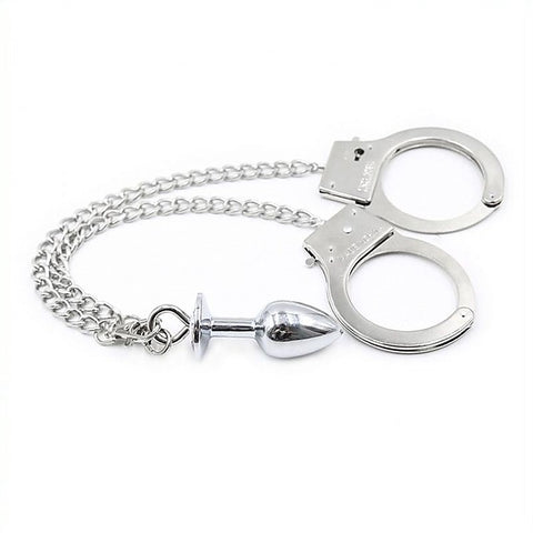 Bondage Bliss Cuffs And Butt Plug Set By Bdstyle - Cuffs and Restraints