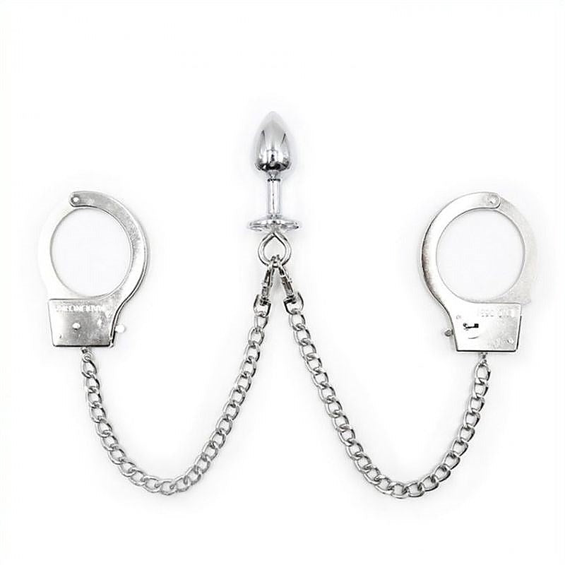 Bondage Bliss Cuffs And Butt Plug Set By Bdstyle - Cuffs and Restraints