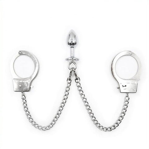 Bondage Bliss Cuffs And Butt Plug Set By Bdstyle - Cuffs and Restraints