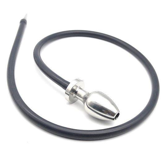Steel Anal Plug Enema System - Steel Sex Toys