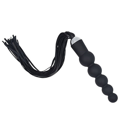 Silicone 5 Anal Beads With Whip By Bdstyle - Whips And Crops