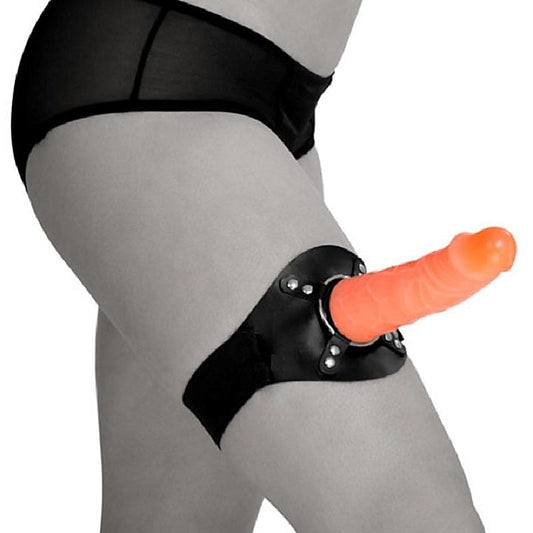 Thigh Strap-On With Removable Dildo By Bdstyle - Steel Sex Toys