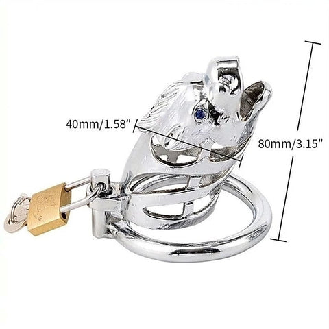 Chinese Zodiac Cock Cage - Horse By Bdstyle - Male Chastity