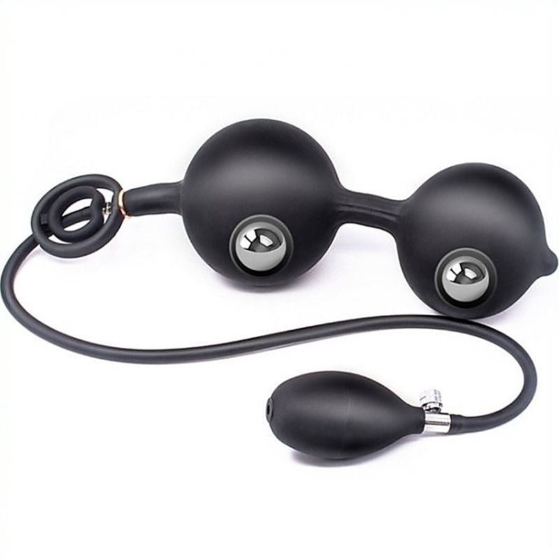Double Rolling Ball Inflatable Anal Plug By Bdstyle - Inflatable Dildos and Vibrators