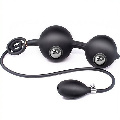 Double Rolling Ball Inflatable Anal Plug By Bdstyle - Inflatable Dildos and Vibrators