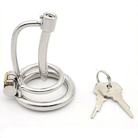 Metal Cum Thru Birdlock Cage by BDStyle - Male Chastity