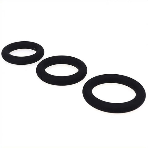 Silicone Stretchy Cock Ring Set By Bdstyle - Cock Rings