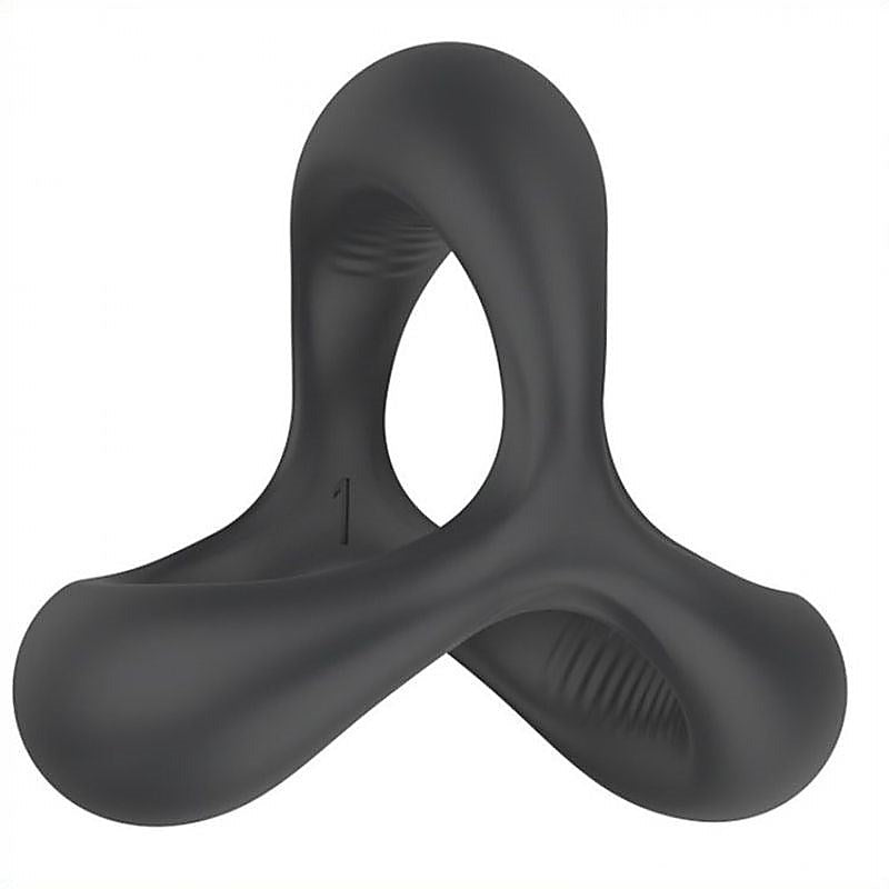 Silicone Cock & Ball Stretcher Sling By Bdstyle - Cock Rings