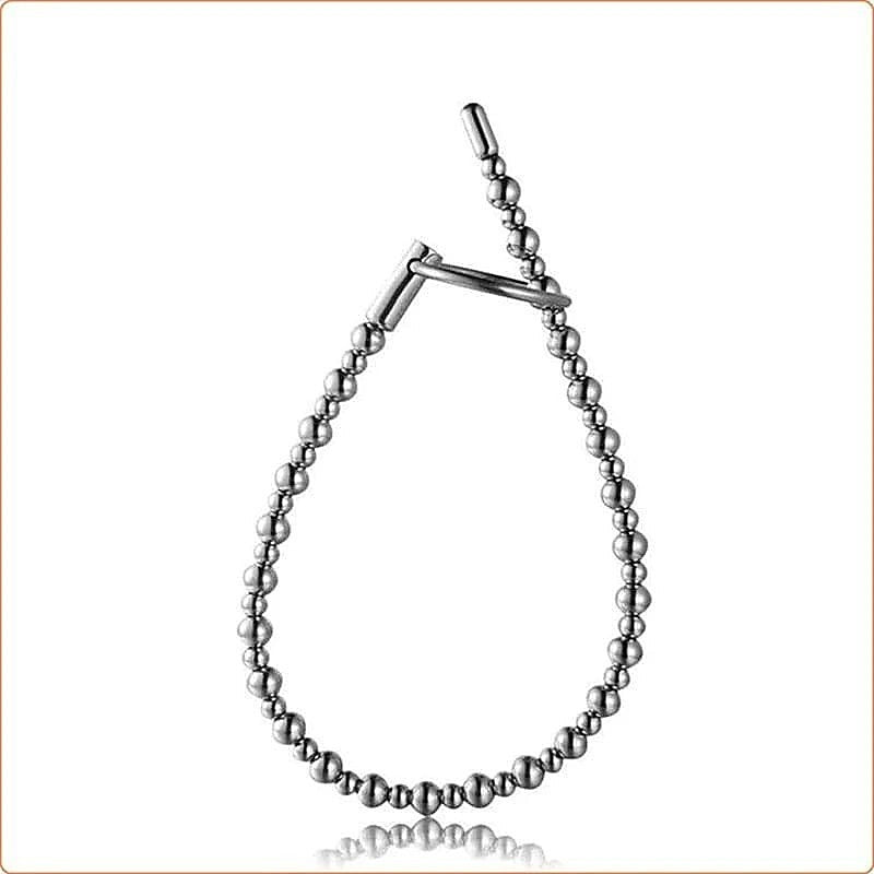 Ball Bent Stainless Steel Penis Plug by BDStyle - Penis Plugs