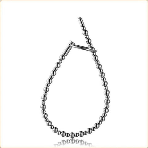 Ball Bent Stainless Steel Penis Plug by BDStyle - Penis Plugs