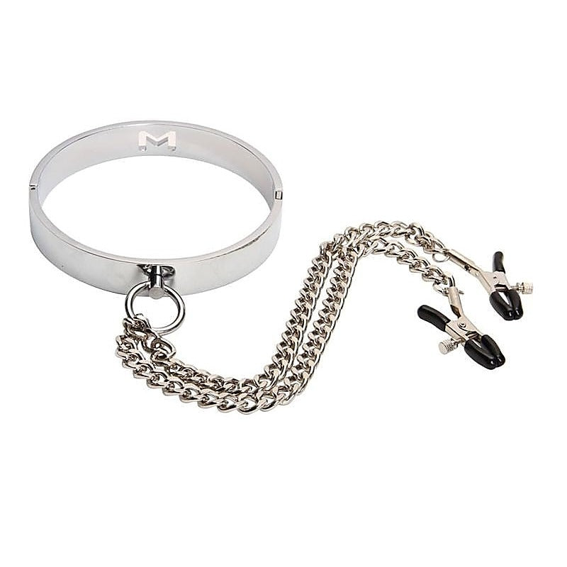Master Metal Collar with Peg Clamps by BDStyle - Collars and Leads
