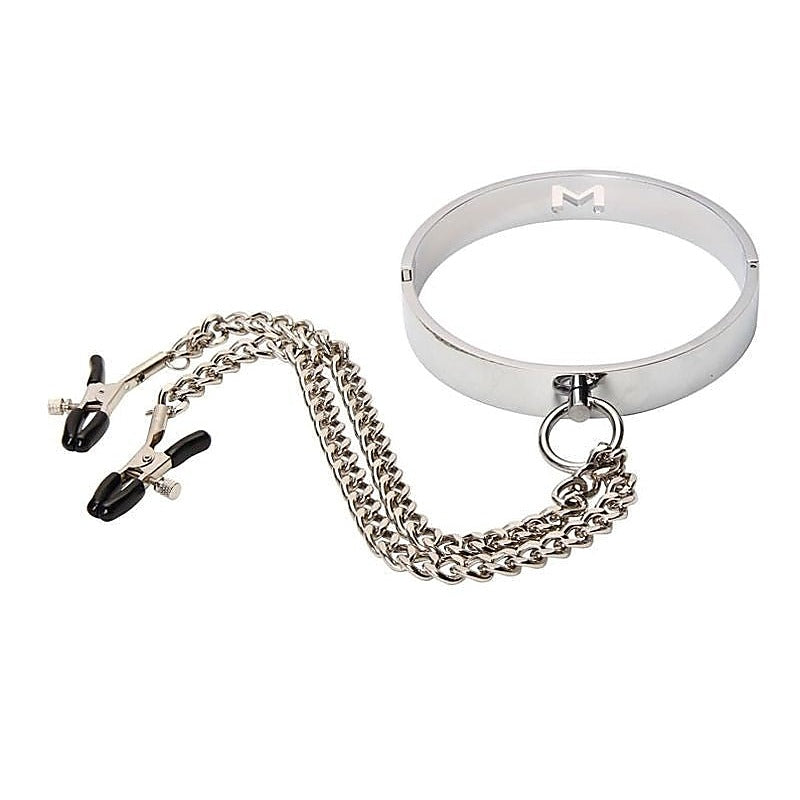Master Metal Collar with Peg Clamps by BDStyle - Collars and Leads