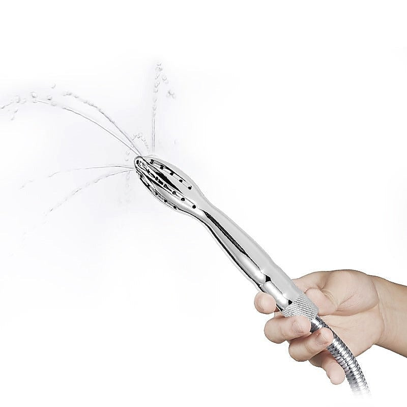 Shower Head Anal Enema by BDStyle - Steel Sex Toys