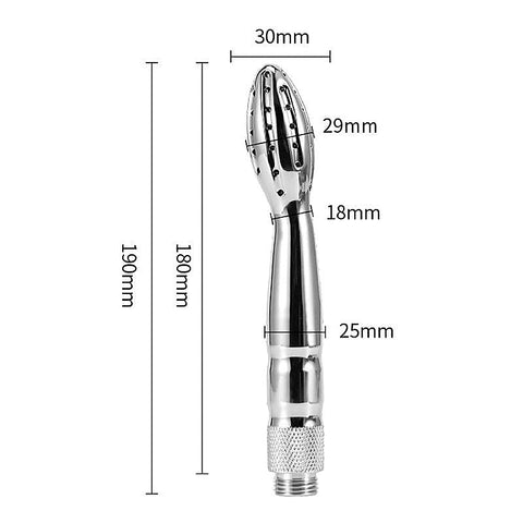 Shower Head Anal Enema by BDStyle - Steel Sex Toys