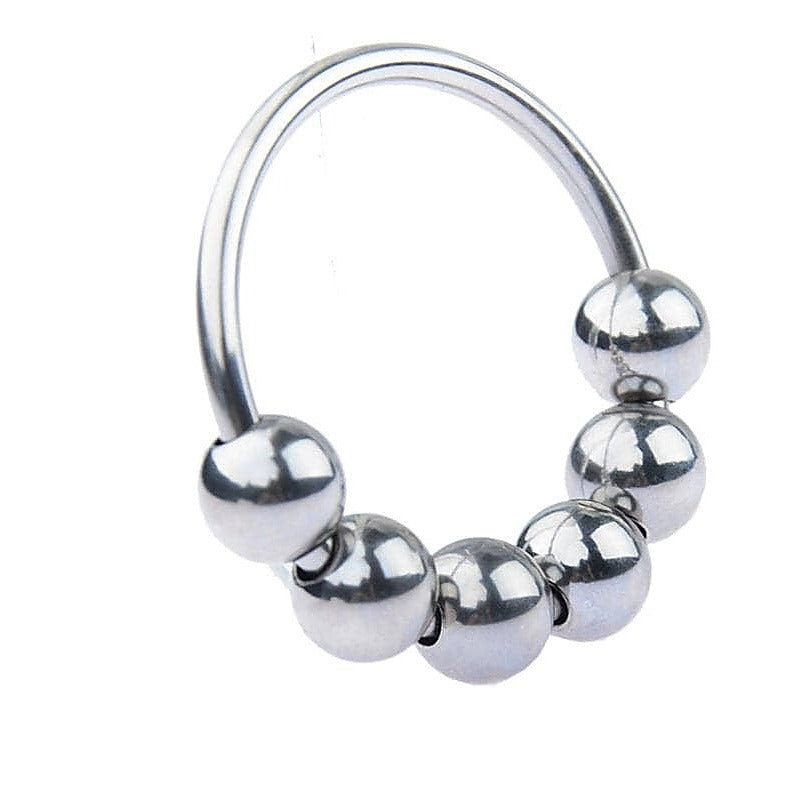 Glans Ring with 6 Balls by BDStyle - Cock Rings