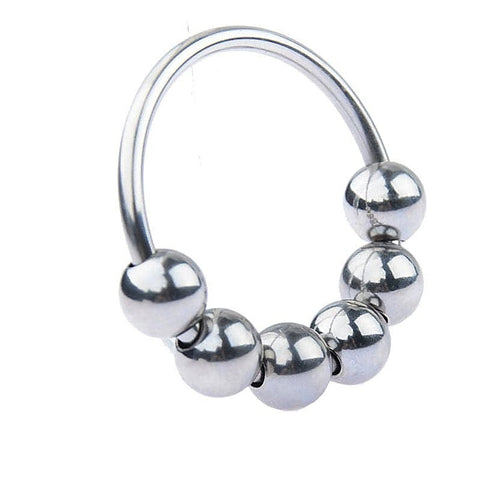 Glans Ring with 6 Balls by BDStyle - Cock Rings