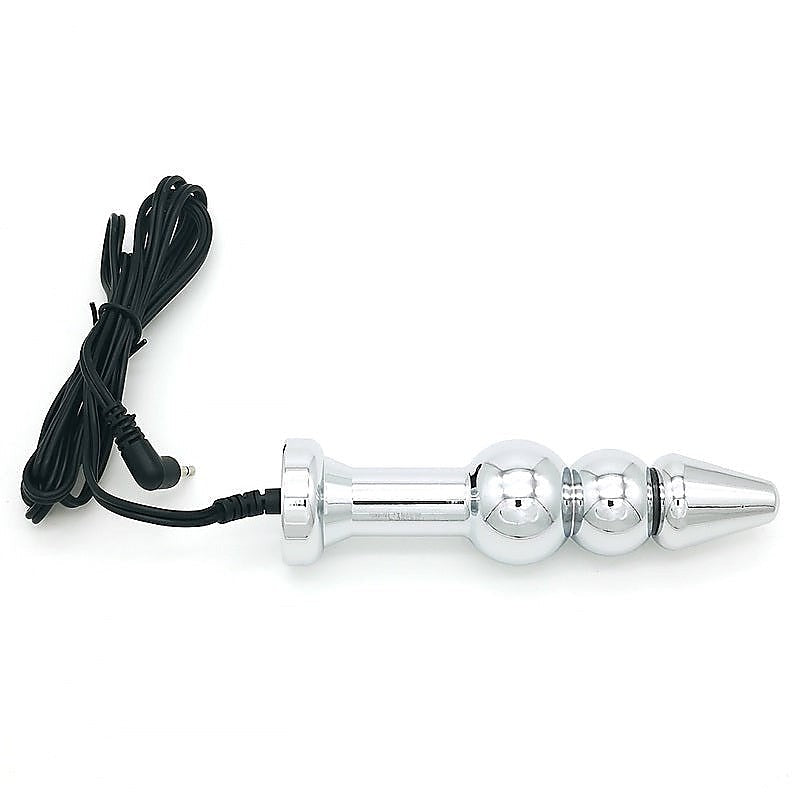 Bipolar Metal Electric Shock Butt Plug - E - Electro Sex