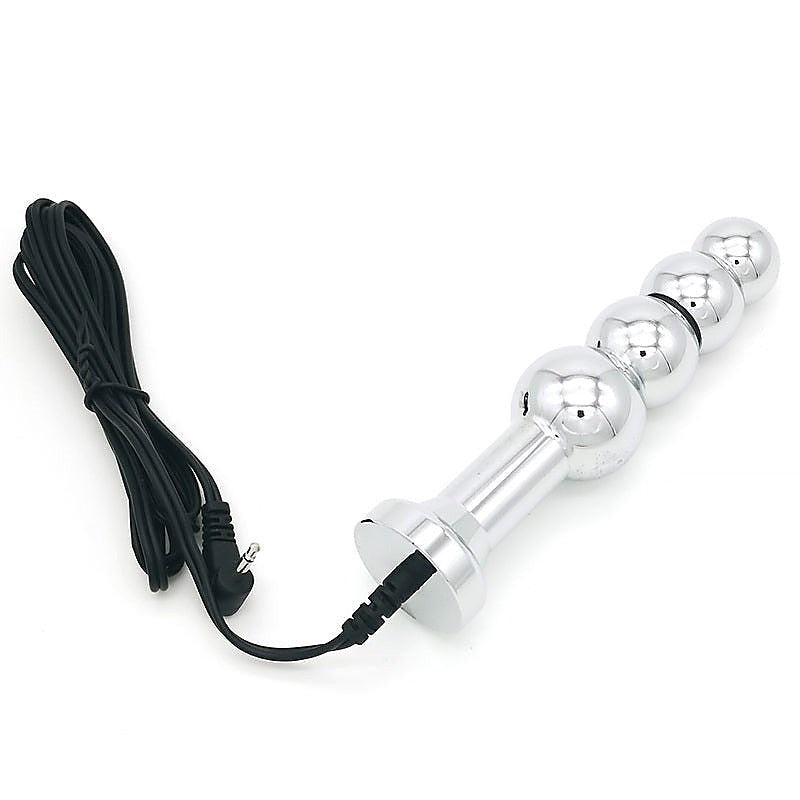 Bipolar Metal Electric Shock Butt Plug - F - Electro Sex