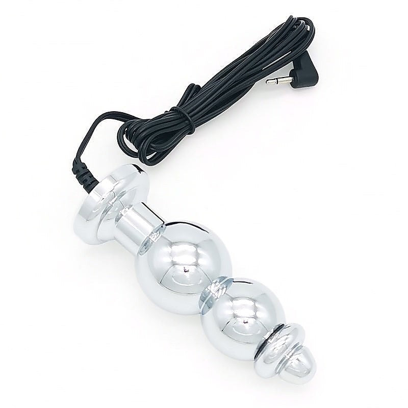 Bipolar Metal Electric Shock Butt Plug - G - Electro Sex