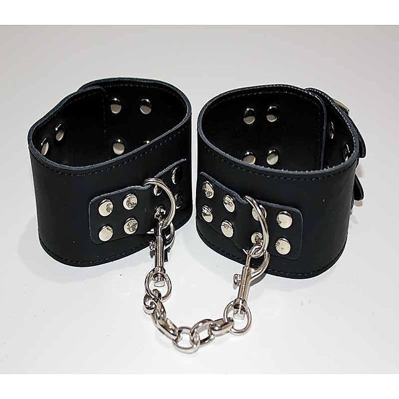 Lilylush Leather Wrist/Ankle Restraints Studs - Cuffs and Restraints