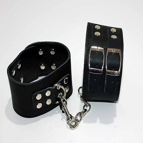 Lilylush Leather Wrist/Ankle Restraints Studs - Cuffs and Restraints