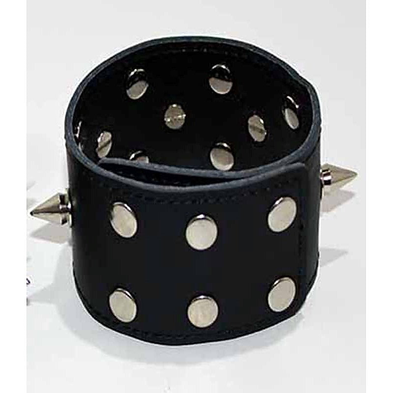 Spiked Leather Ankle Cuffs With Studs - Collars and Leads