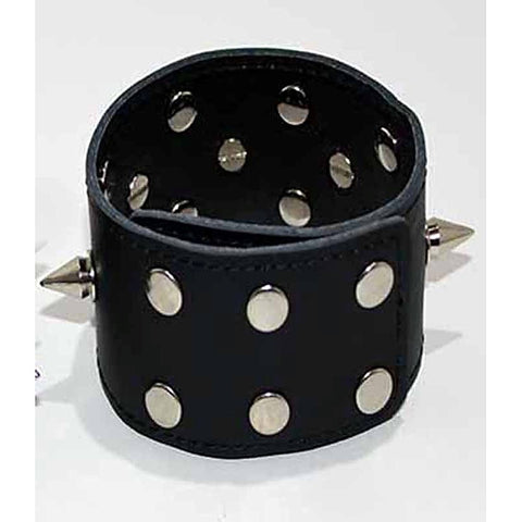 Spiked Leather Ankle Cuffs With Studs - Collars and Leads
