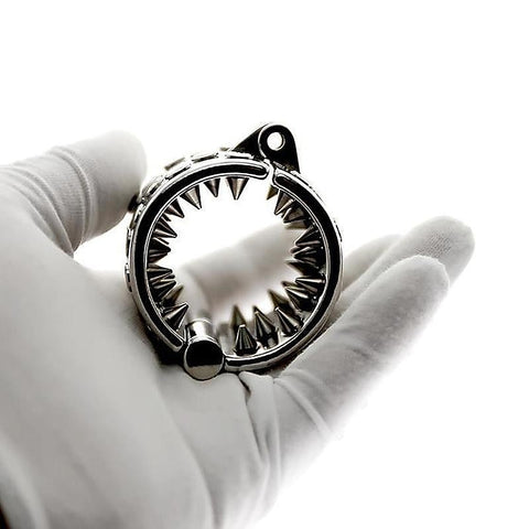 Kali'S Teeth With 4 Rows Scrotum Pendant By Bdstyle - Male Chastity