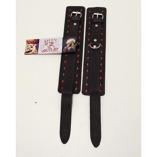 BDSM Clubs Leather Wrist & Ankle Cuffs - Cuffs and Restraints