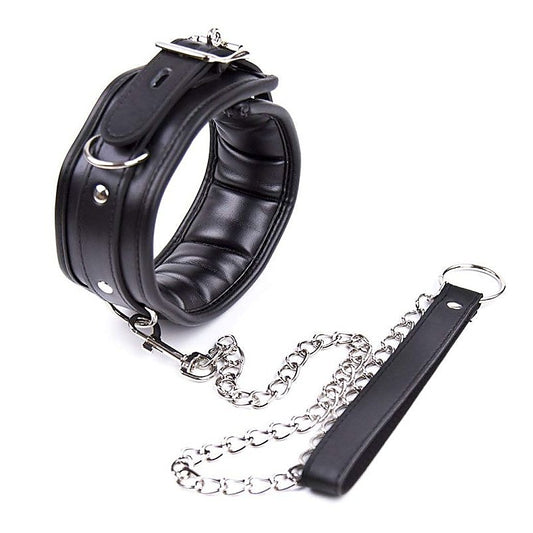 Fetters Thick and Padded Bondage Collar Light PVC