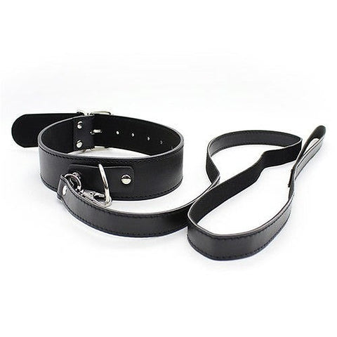 Fur Lined Collar with Leash - Luxury Sex Toys