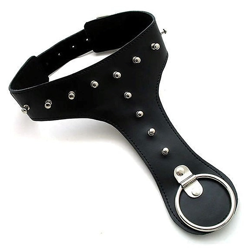 RavishMe Bondage Collar Spiked - Collars and Leads