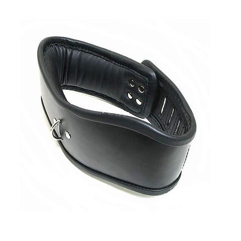 FetishLink Bondage Padded Lockable Collar - Collars and Leads