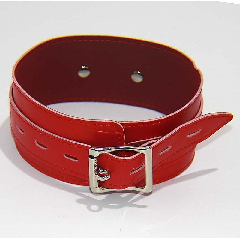 BDStyle Collar Adjustable Red Thin PVC - Collars and Leads