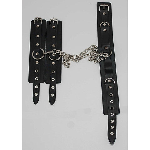 JTs Stockroom Neck & Wrist Restraints on Connecting Chain - Cuffs and Restraints