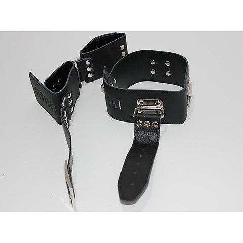 BDSM Gear Leather Cuffs & Collar - Cuffs and Restraints