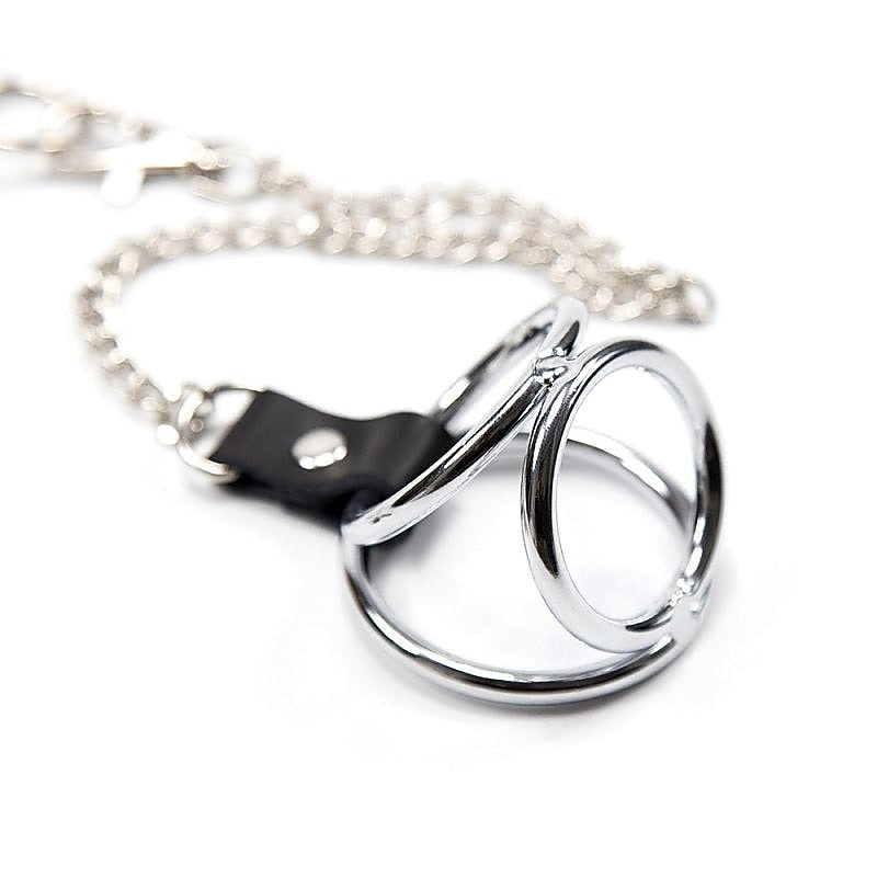 Nipple Clamps With 39 mm Cock Ring by BDStyle - Cock Rings