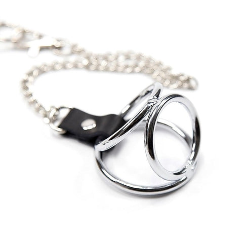 Nipple Clamps With 39 mm Cock Ring by BDStyle - Cock Rings